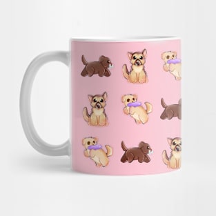 3 Dogs Pattern Mug